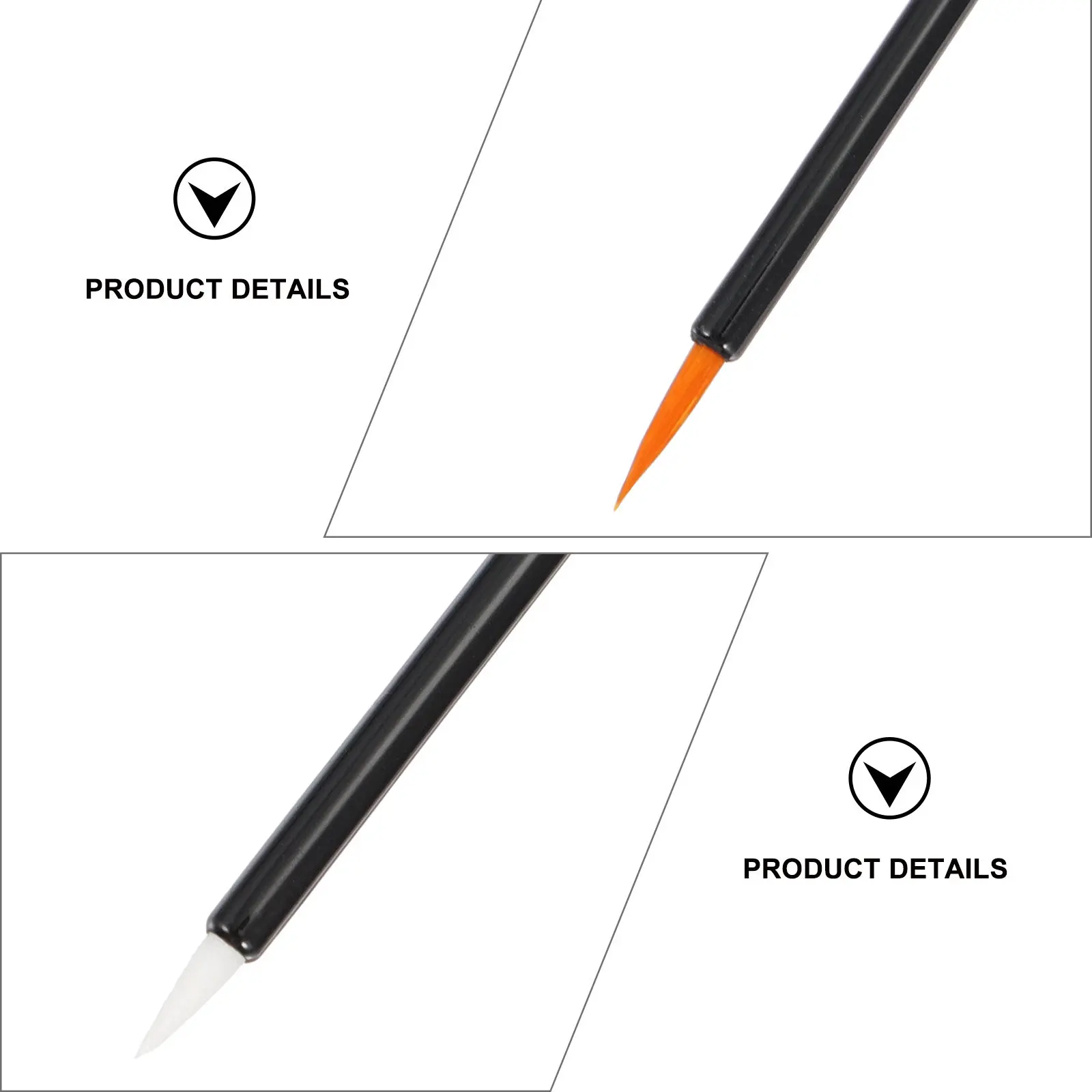 100 Stück Einweg-Eyeliner-Pinsel Faser-Applikator Make-up Augenwerkzeug für Gleichmäßige Linien Sicherer Tragbarer Eyeliner-Pinsel