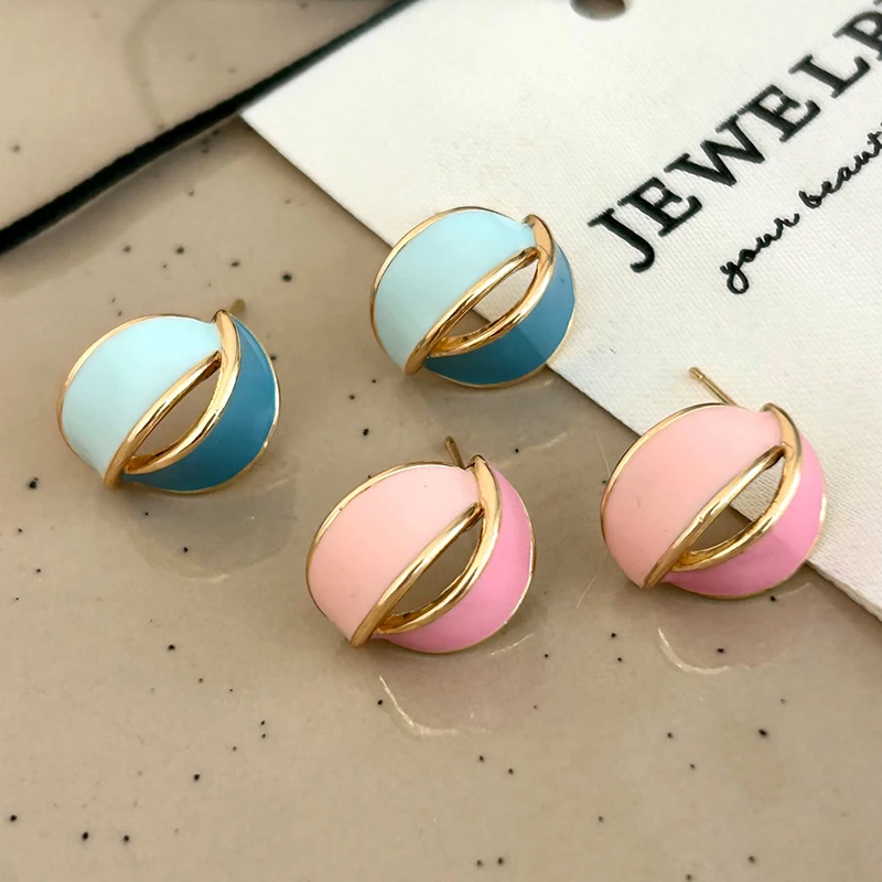 

PONYKISS 925 Sterling Silver Enamel Cross Hollow Geometric Stud Earrings for Women Minimalist Fine Jewelry Classic Accessories