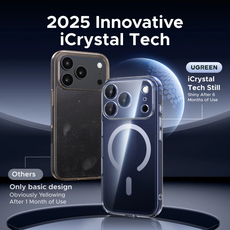 UGREEN Magnetic case for iPhone 17 series, shockproof MagSafe compatible TPU cover 3