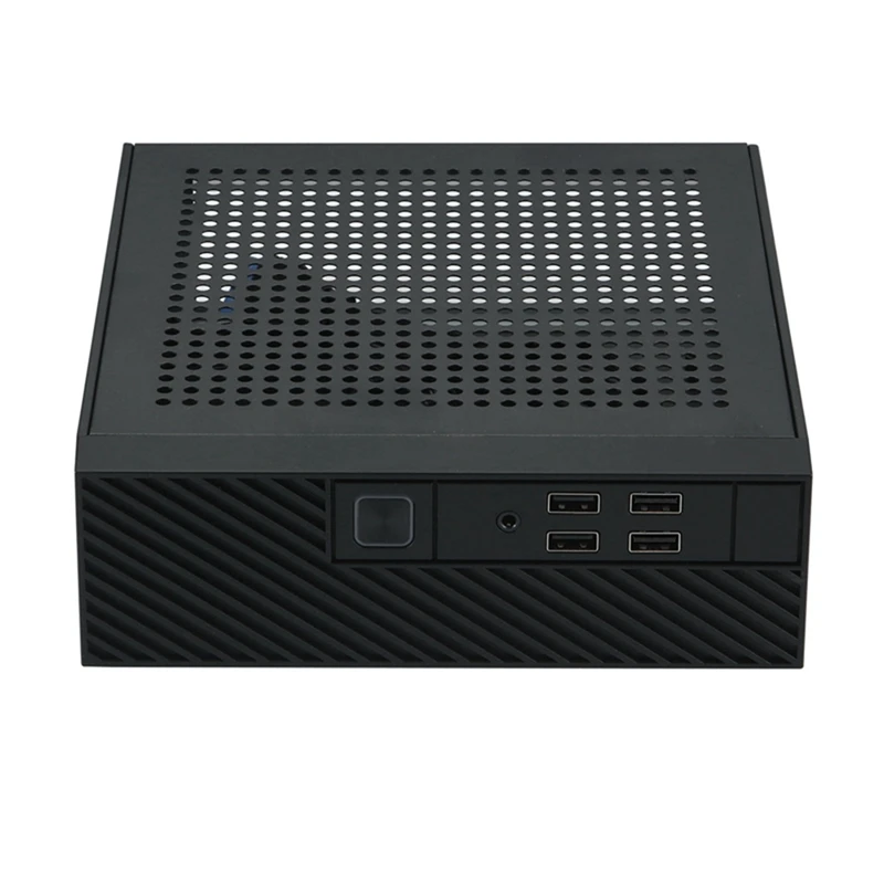 M10 Mini ITX Computer Case HTPC Host Chassis USB2.0 ITX Enclosure Industrial Control Chassis For Office Business Easy To Use