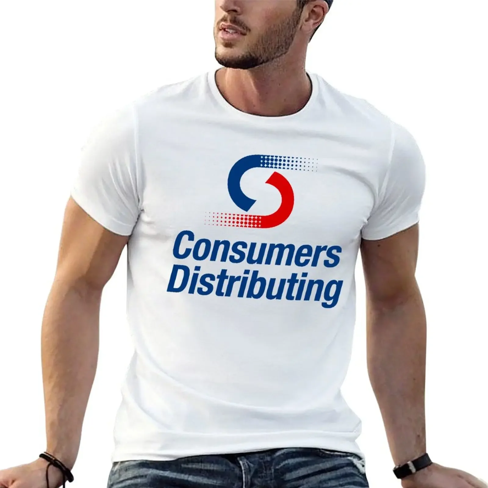 Consumers Distributing Logo T-Shirt summer top vintage graphic tee shirts graphic quick-drying Men's t shirts