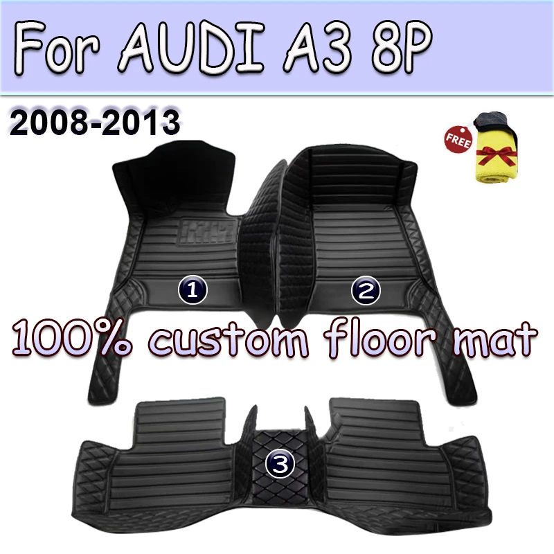 

Автомобильные коврики для AUDI A3 8P sportback 2008 2009 2010 2012 2013 под заказ автомобильные подкладки для ног