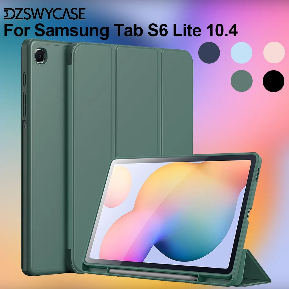 For Samsung Galaxy S6 Lite 10.4 inch Tablet with Pencil Holder (SM-P620N/P625N/P610N/ P613N/P615N/P619N) ,Auto Wake/Sleep Cover