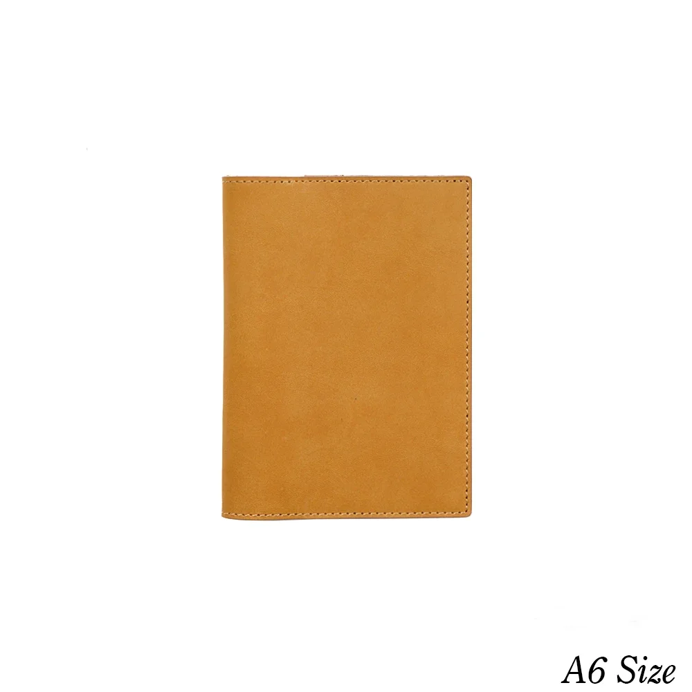 100% Genuine Leather Notebook Planner Book Cover A6 For MD Diary Original Journal Drawing Sketchbook