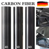Gloss Black Car Body Film Vinyl Wrap Decals Self Adhesive Sticker Auto Tuning 4D/5D/6D Carbon Fiber Wrap Film Car Motorcycle