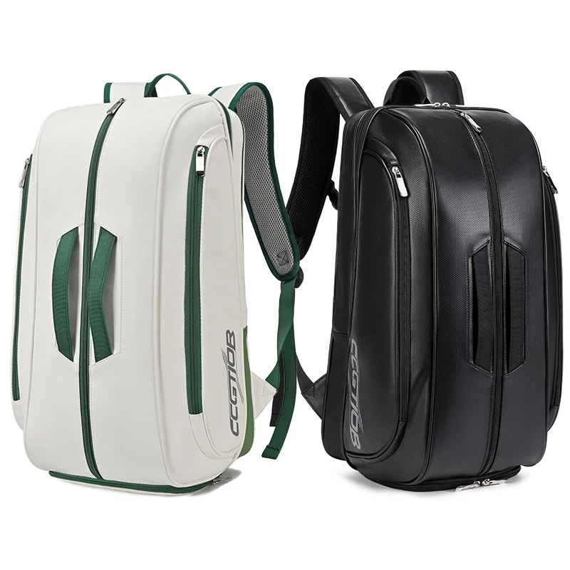 

Custom Multi Functional PU Pickleball Backpack Padel Tennis Bag Racket Sports Large Capacity Accessory Bag