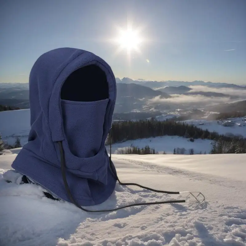 1 piece windproof warm head cover, cornice free headband, winter facial mask, neck warm hood, warm wool