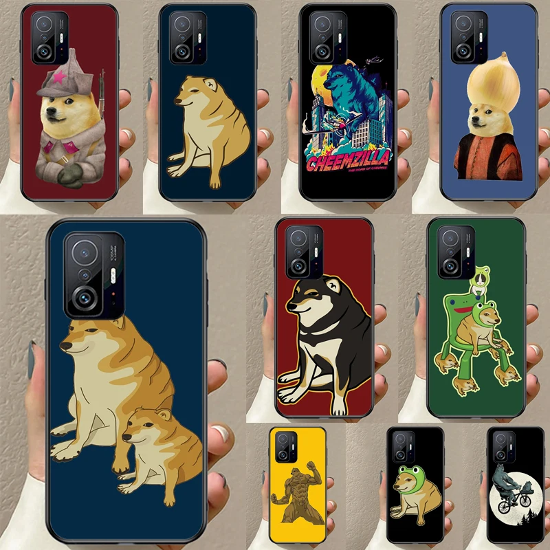 Cheems Doge Funda For POCO F5 F3 M5s C40 F4 GT X3 X4 X5 Pro Case For Xiaomi 12 13 Lite 11T 12T Pro 12X