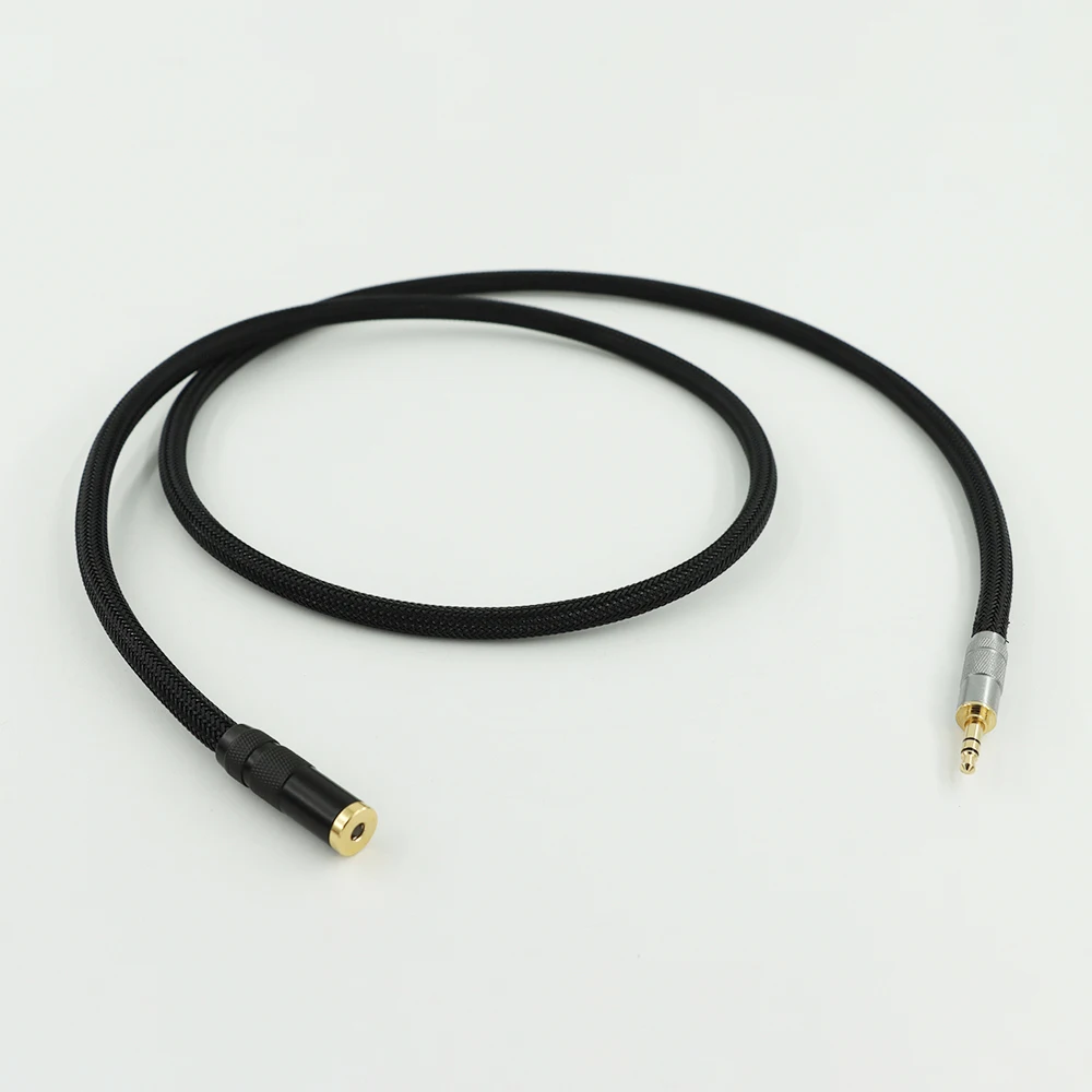 Carare L-4E6S Fever 3.5mm Audio Cable Male to Female Mobile Phone Headset Extension AUX Lossless Noise Reduction Upgrade