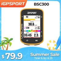 iGPSPORT BSC300 Bike Computer GPS Cycling Global Map Navigation Wireless Cycling Computer Support 8 Type Sensors