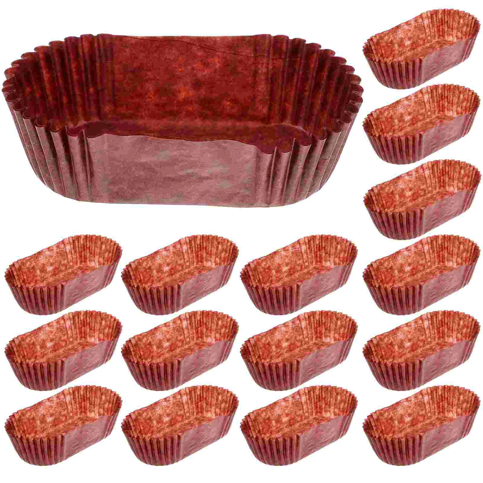 

Bread Paper Tray Oval Cake Cup Grease Proof Cupcake Liners White Serving Boat Shape Cups Baking Child