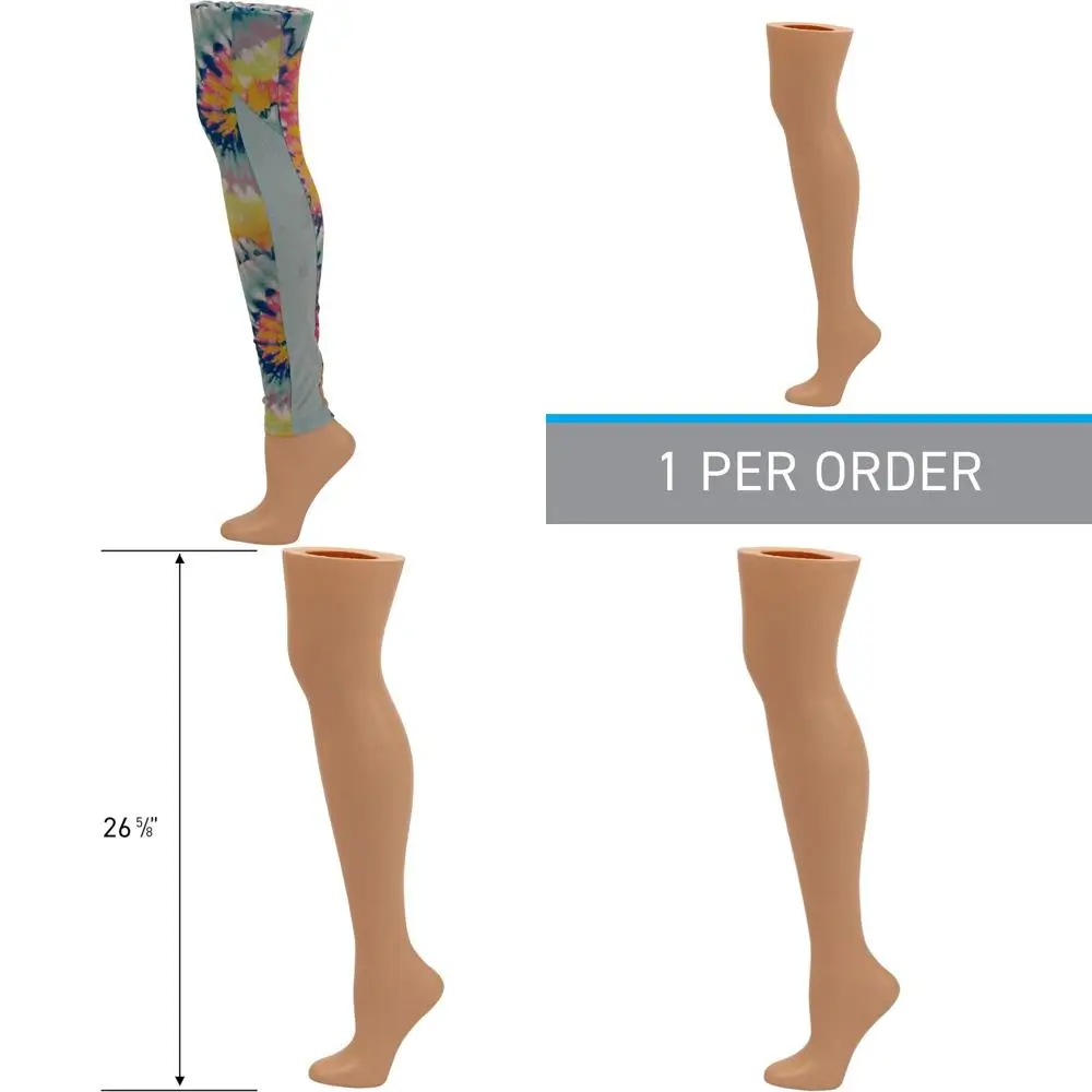 

Женская пластиковая нога-манекен на высоком каблуке, высота 26 см - в положении стоя