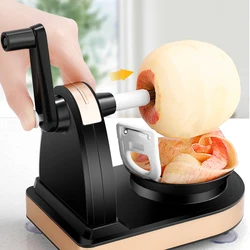 Hand-cranked Apple Pears Potatoes Peeler Household Multi-function Fruit Peeler Stainless Steel Automatic Rotary Peeler