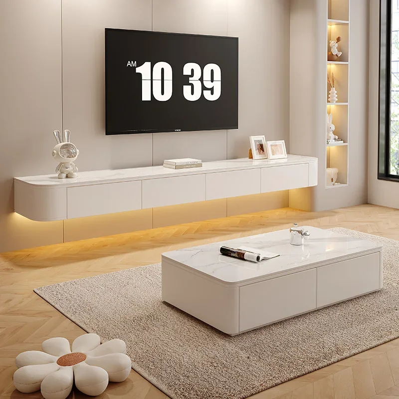 entertainment center Suspended tv luxury living roomtv consoles cabinet television tv cabinet showcase and storage furniture