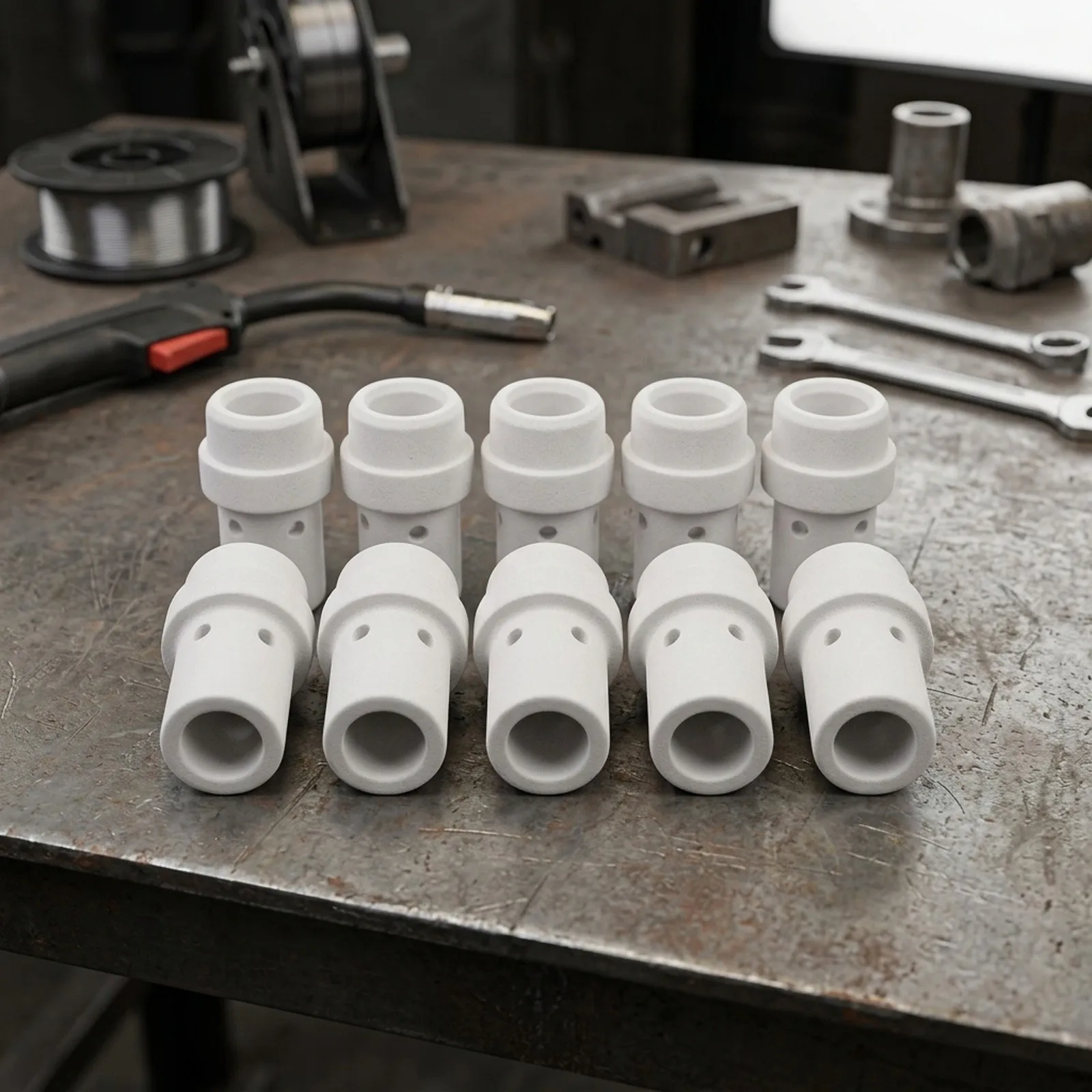 Gas Diffuser Disperser Soldering Equipment for mig 250A for mig for torch Welding for torch 10 * 10 Pcs 250A Welding Capacity