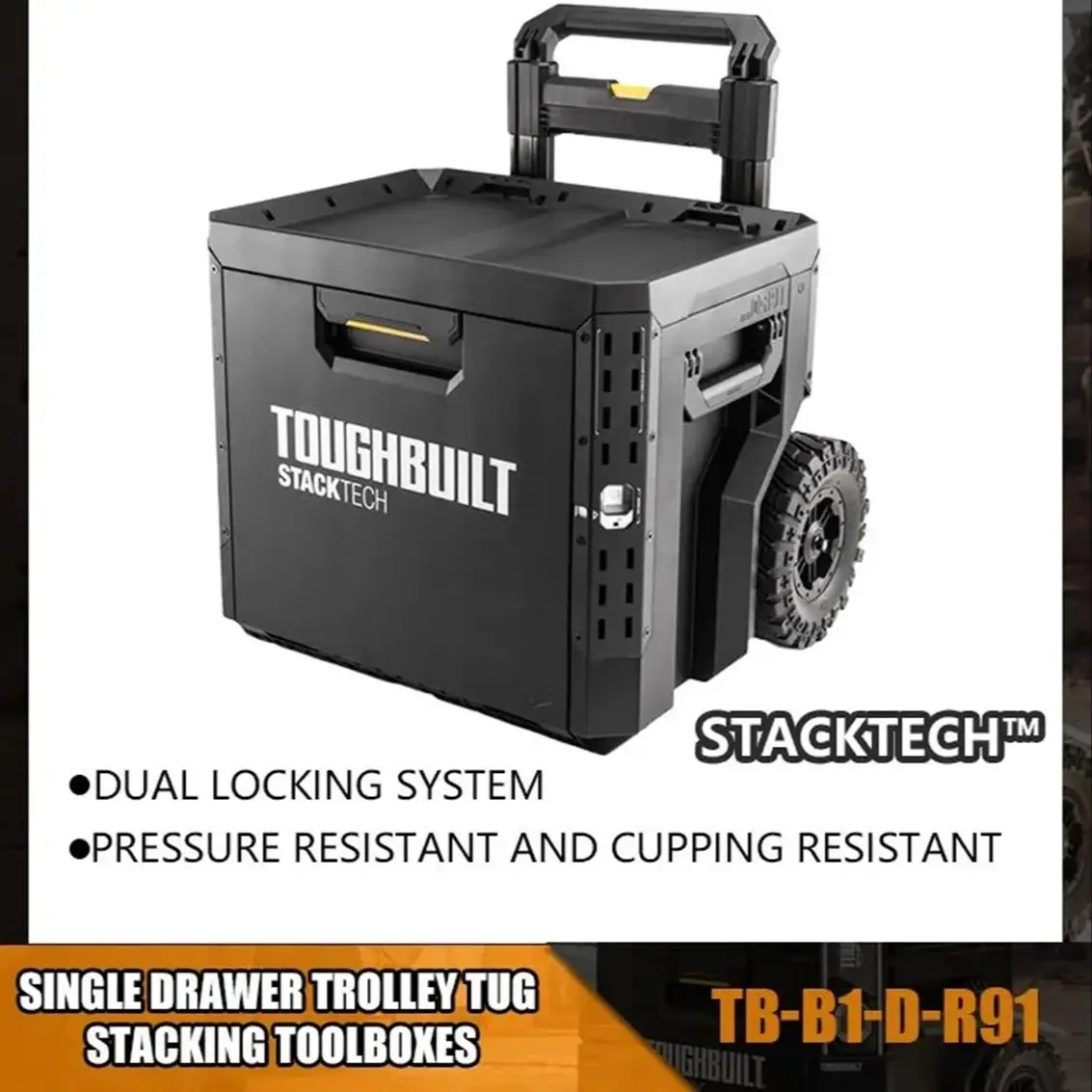 

TOUGHBUILT Tool Stacked Single layer Extra Large Drawer Tugboat Toolbox TB-B1-D-R91