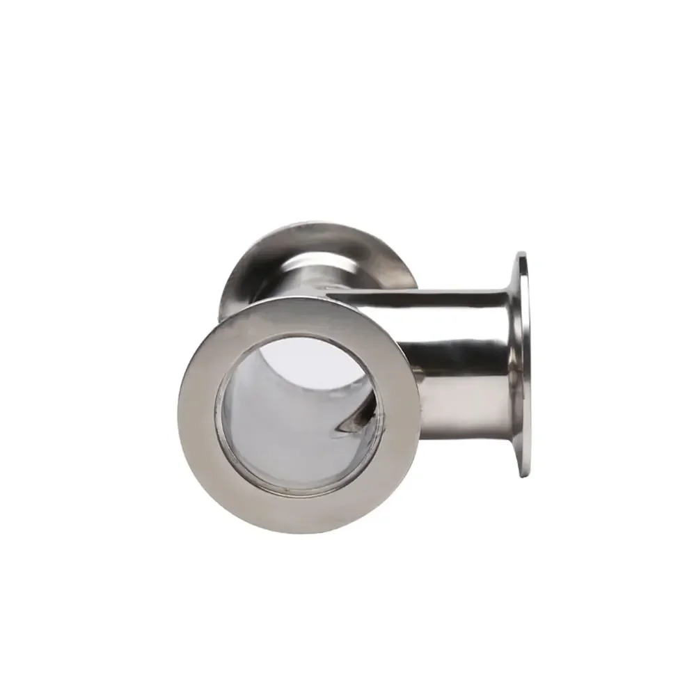 Quick-loading Tee 304 Inner and Outer Mirror Tee 316 Sanitary Grade Polished Clamp Type Chuck Quick-connecting Pipe Fittings