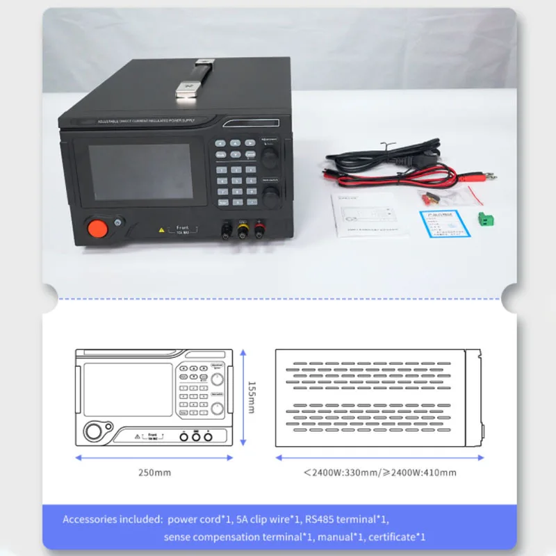 Alimentation de commutation réglable 300V 2/3/5/10A, entrée 220V 50Hz, banc de Source de laboratoire, Test de vieillissement, alimentations à courant continu simples