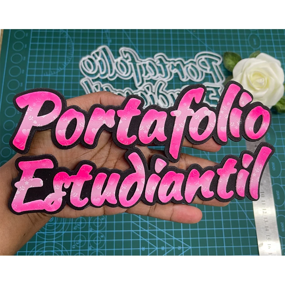 Beautiful Spanish Student Profile die-cutting dies scrapbook decoration embossed photo album decoration card making DIY crafts