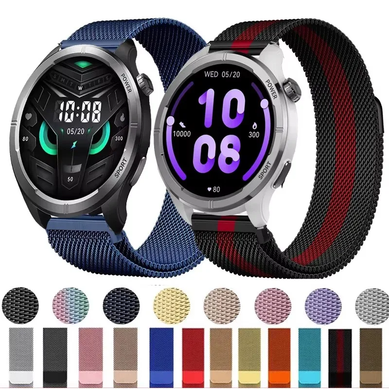 Smartwatch Stainless Steel Milanese For Haylou Solar Lite Wristband RS5 S8 R8 Magnetic Loop Strap For HAYLOU Solar Neo Bracelet