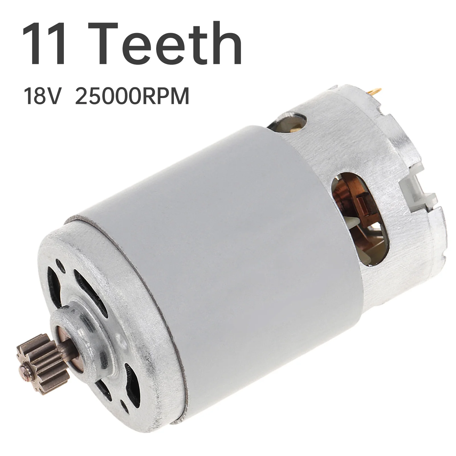 RS550 Micro Motor 11 Teeth  DC Motor 18V 27500 RPM High Speed High Torque Gear Box for Cordless Charge Drill Screwdriver