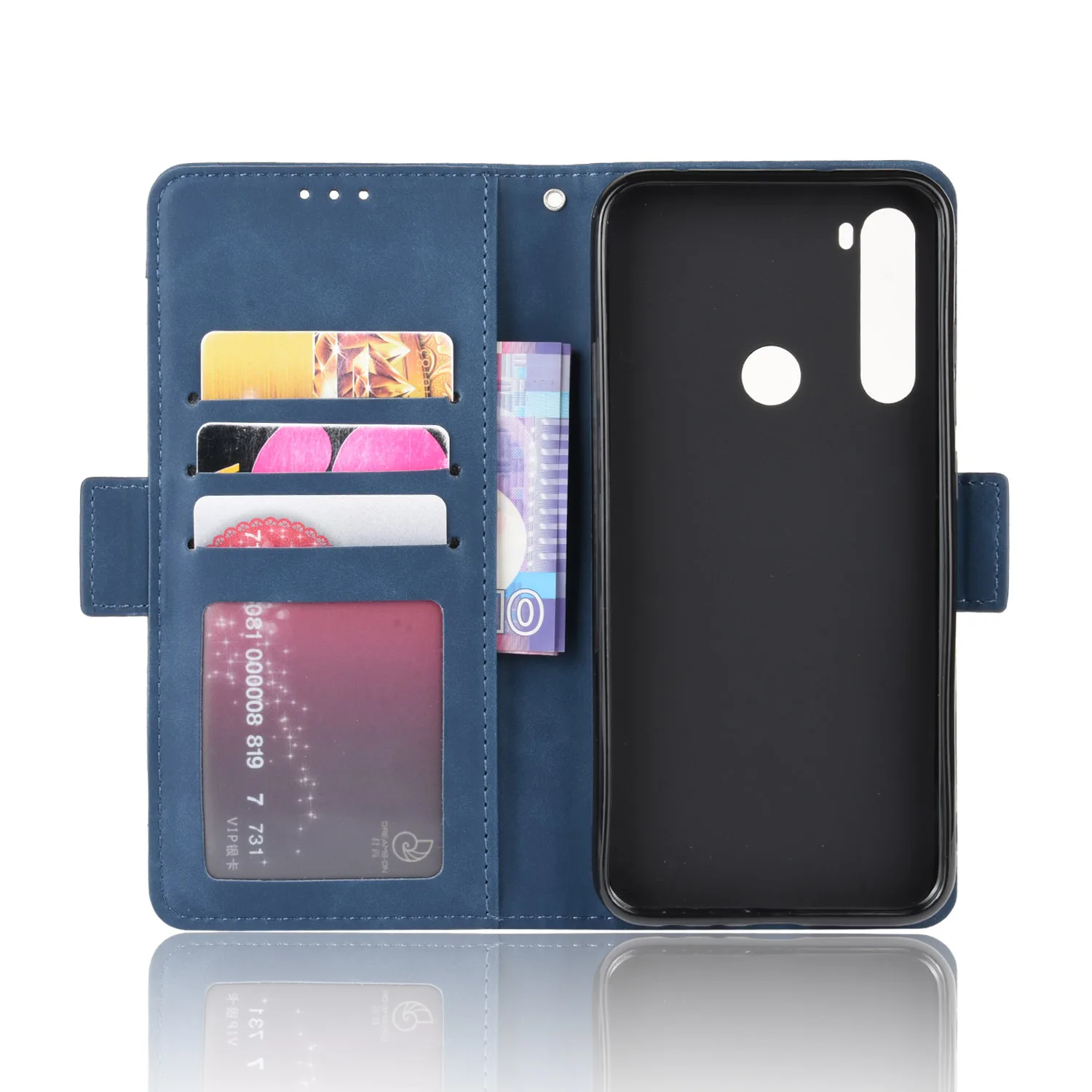 Flip Leather Cover For Xiaomi Redmi Note 8 M1908C3JH Separate Type Magnetic button Many Card Slot Wallet Shockproof Phone Case