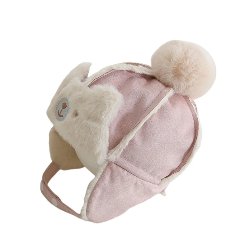 1-5Y Winter Kids Hat Unisex Girls Boys Caps Windproof Warm Hat with Earflap Designing, Fashionable Infant Trapper Hat