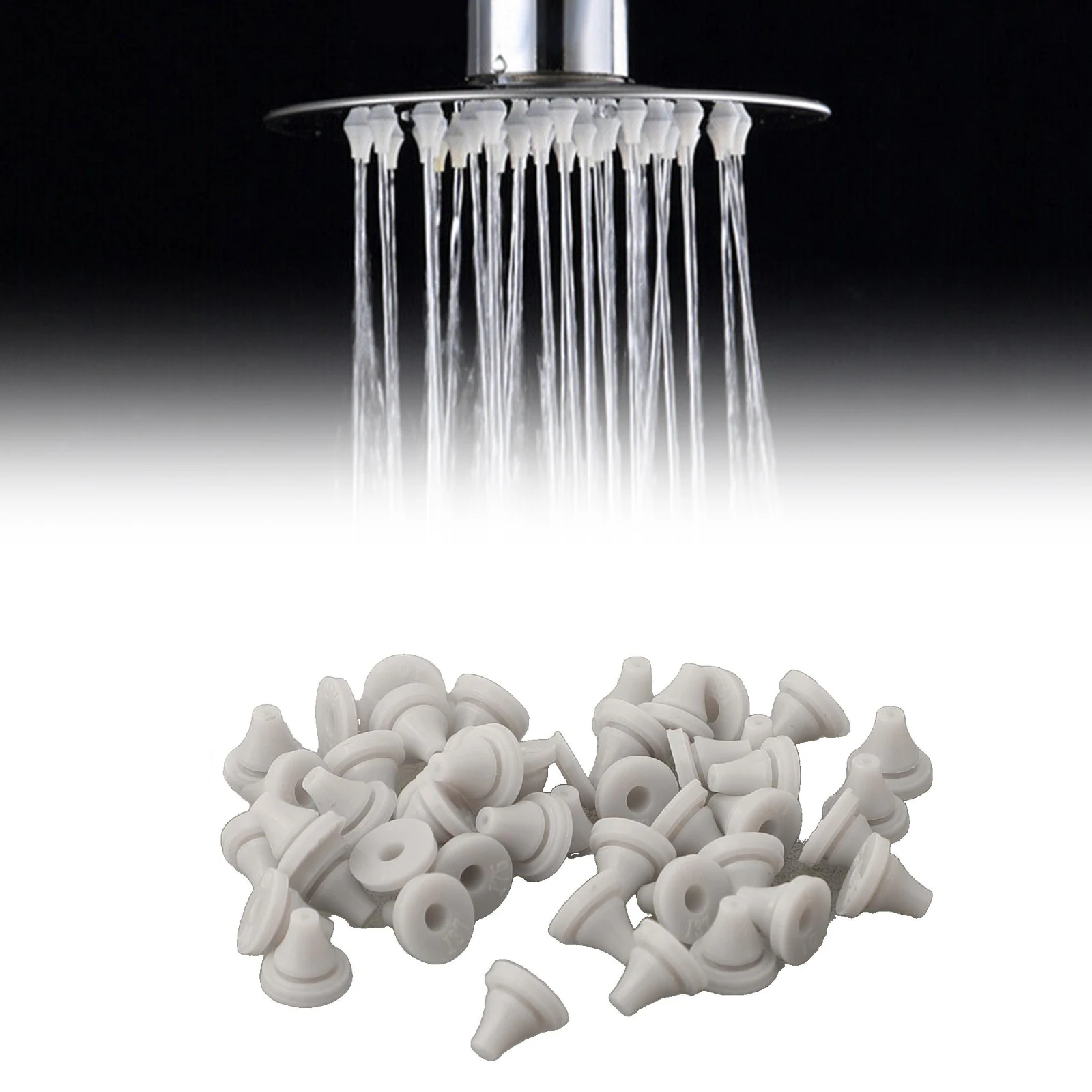 

Сменные насадки для душевой лейки, прочный материал, простая установка для головки душа размера 4 мм, сменные детали