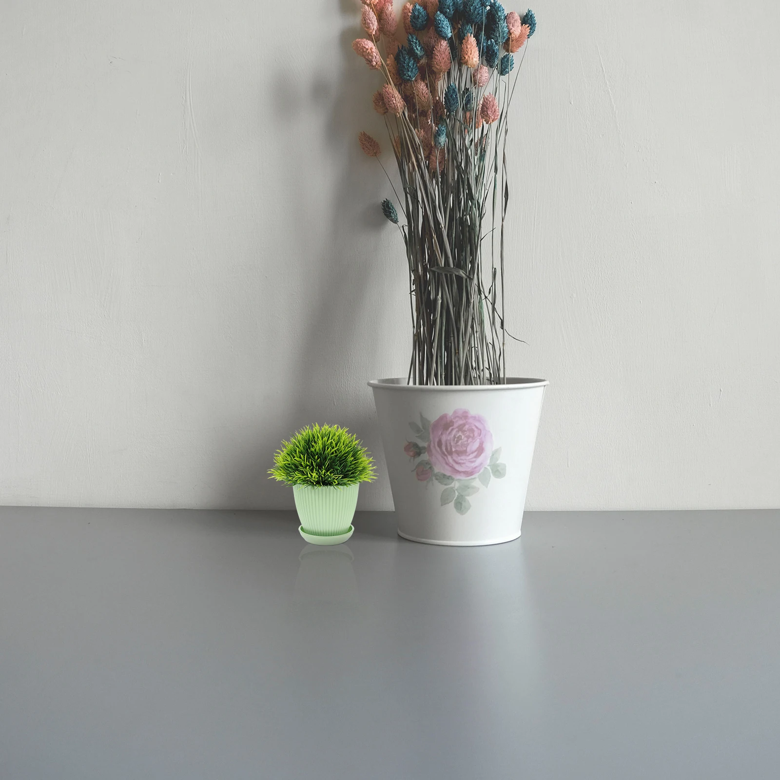 

4Pcs Lightweight Sturdy Plastic Flower Pots Suitable for Succulents Small Flowers Decoration Succulent Plant Container