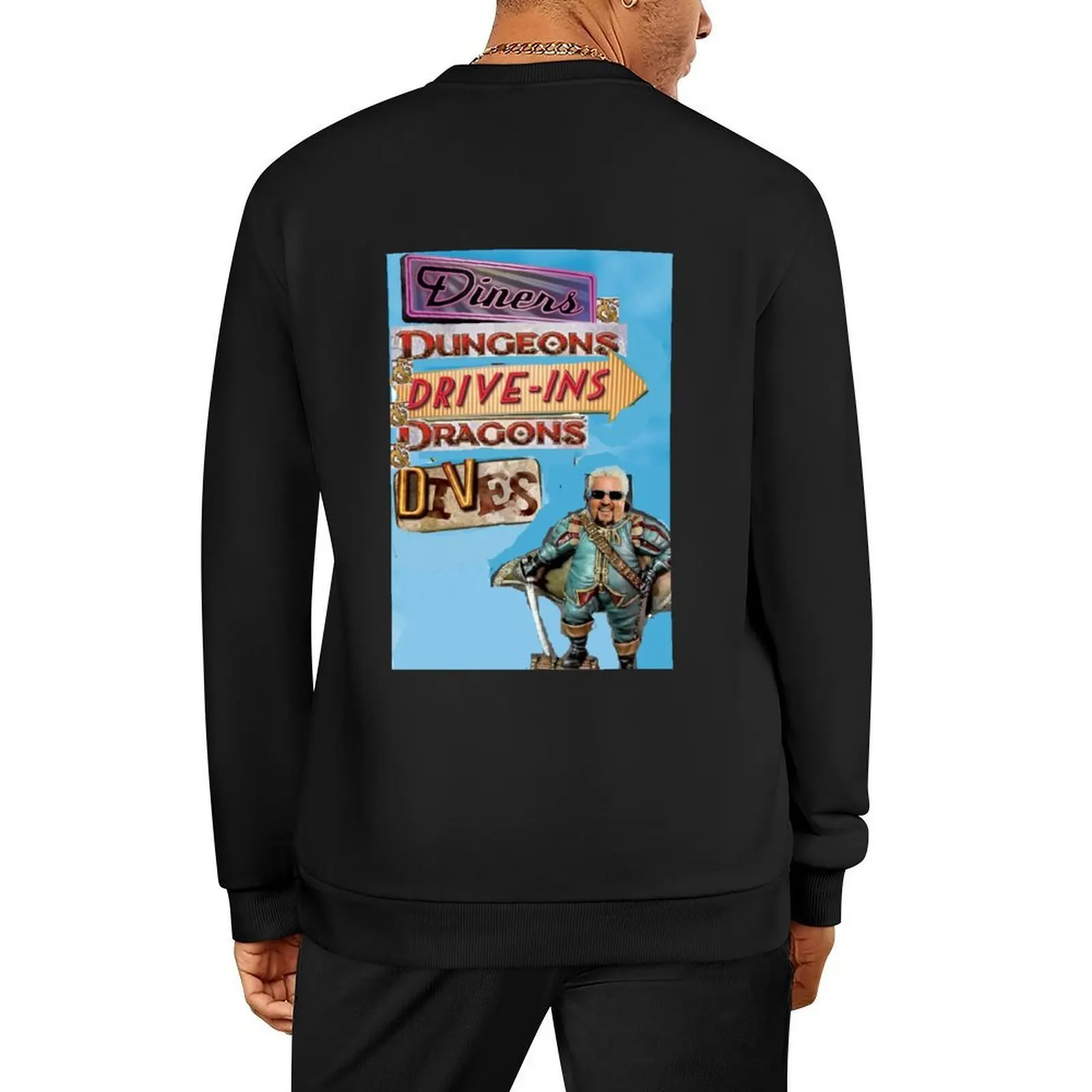 Diners Dungeons Drive-Ins Dragons Dives البلوز الرجال الملابس النمط الياباني الرجال قميص العرق مجموعة بلوزات للرجال