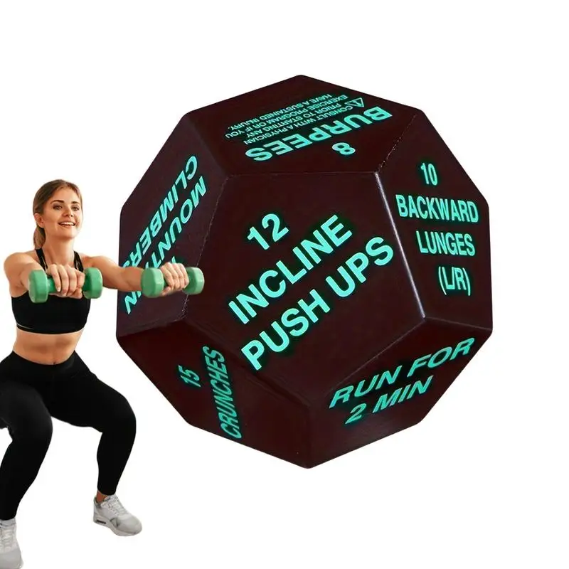 

Fitness Exercise Dice Multi-Sided Portable Sports Dice Fun Fitness Dice Sports Dice Training Supplies Fitness Gym Dice