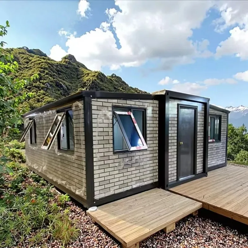 Eco Friendly Expandable Sandwich Panel Container House and Luxury Mobile Home 20ft 2 Bedrooms Soundproof Design