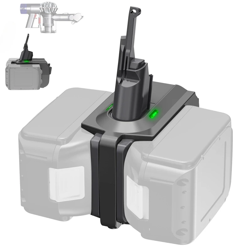 

For Makita 18V Lithium Batteries MT18V7V8 2-in-1 Battery Adapter Converter Compatible with For Dyson V7V8 Series Vacuum Cleaners