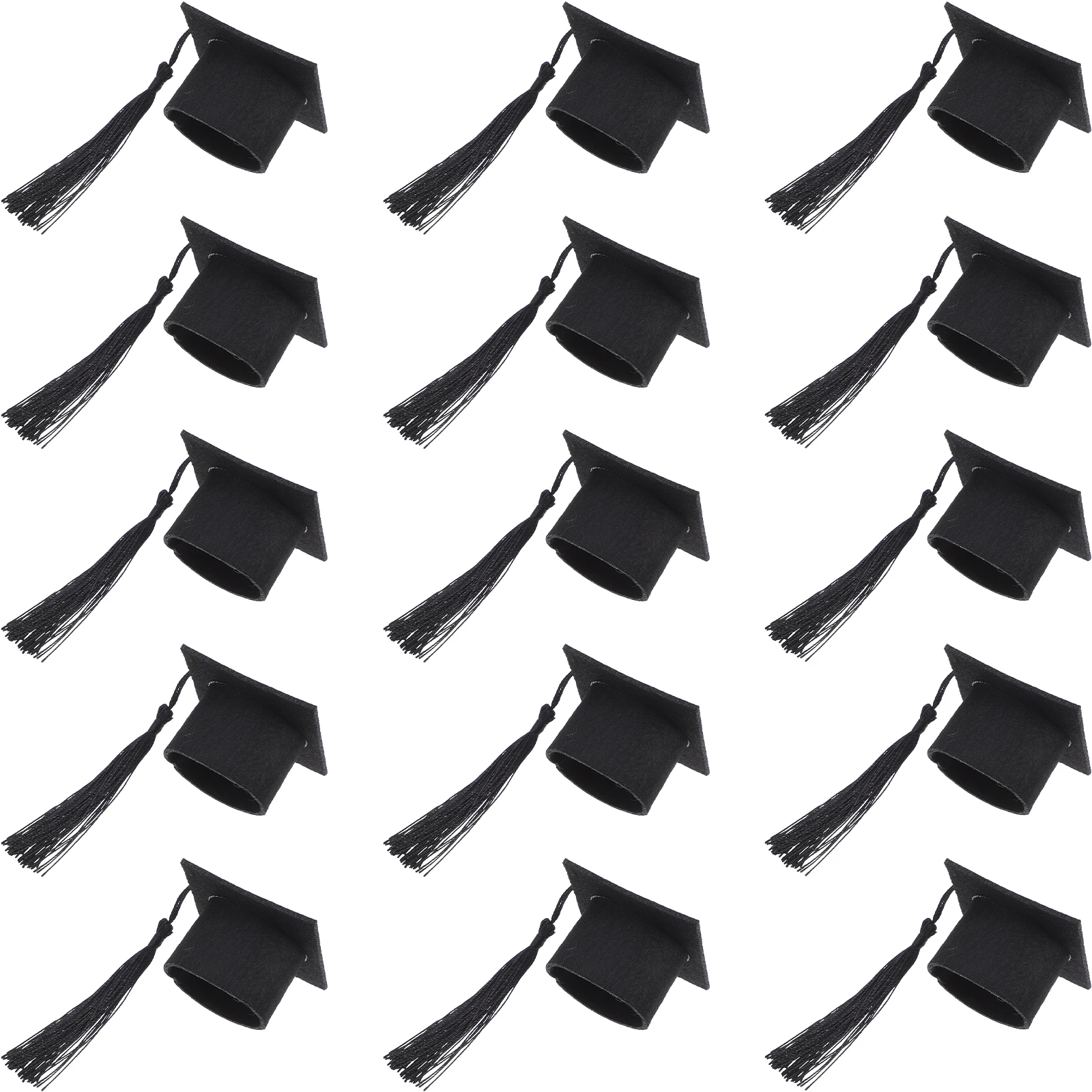 

20pcs Doctor Hat Decorations Mini Graduation Cap for Bottle Toppers Candy Cover Party Favors Craft Supplies