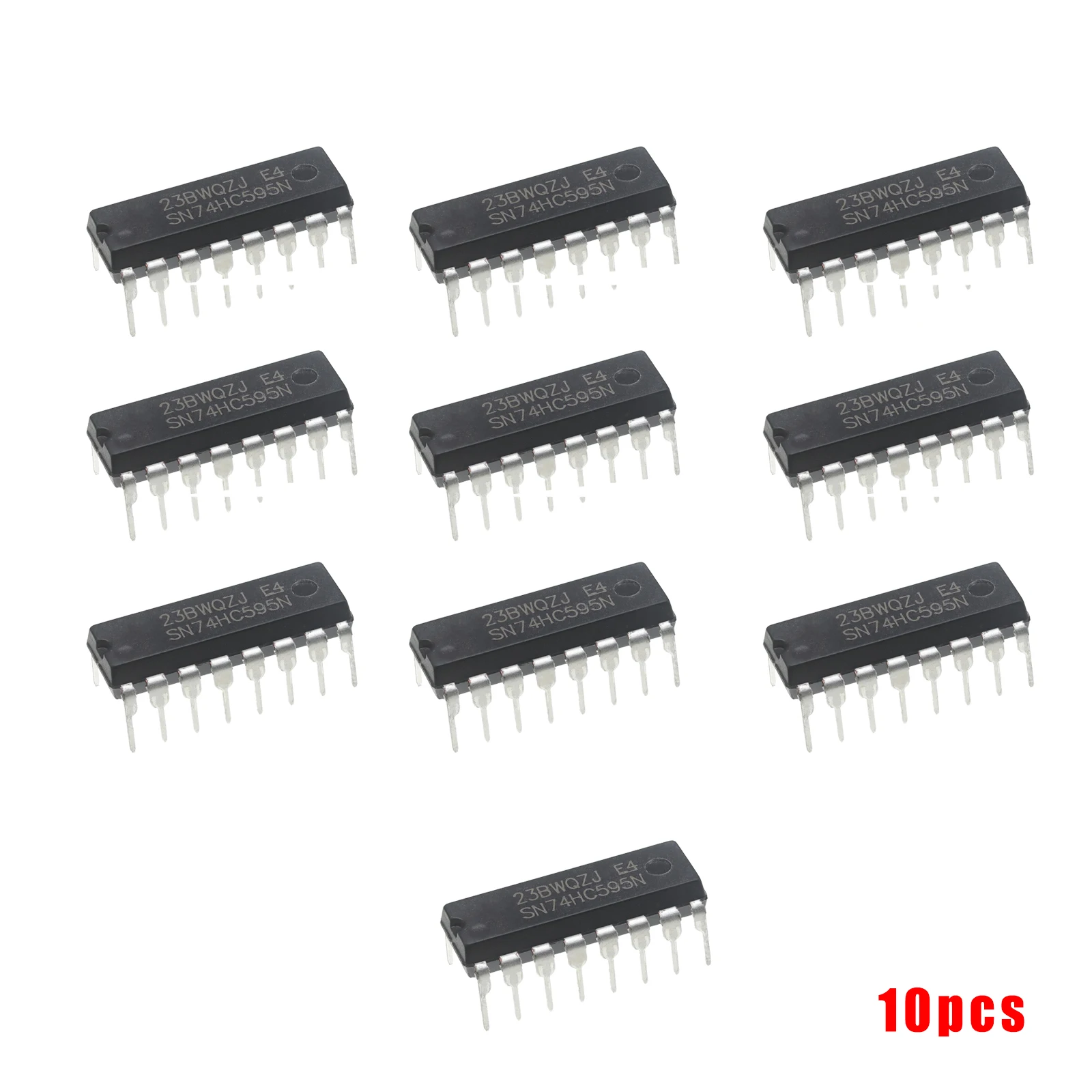 10pcs SN74HC595N 8-Bit Shift Registers with 3-State Output Registers DIP-16 SN74HC595 74HC595 Shift Register