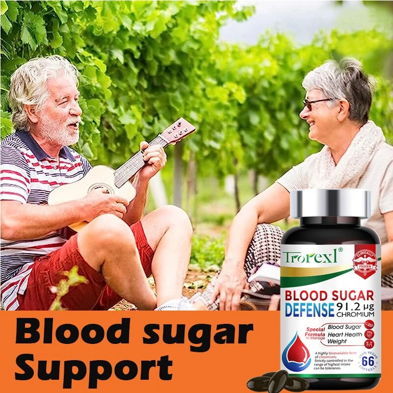 Blood Sugar Supplement Diabetes Capsule for Cardiovascular Heart Health, Glucose Metabolism, Supports Healthy Blood Sugar Levels