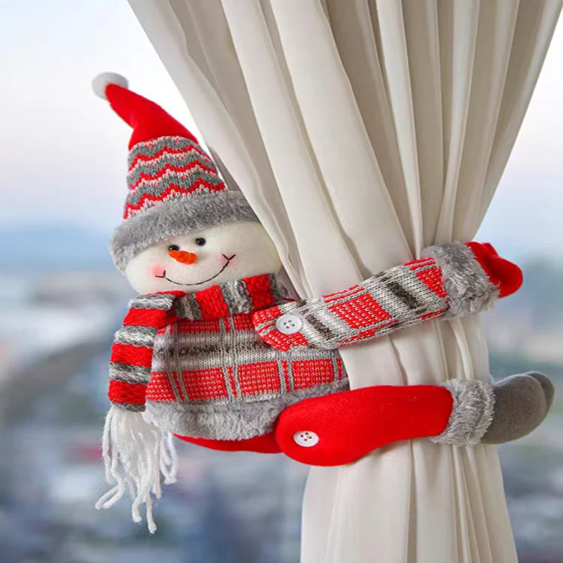 Christmas Creative Curtain Buckles-Cartoon Doll Curtain Decorations-Doll Window Pendants That Can Be Used For Hotels,Restaurants