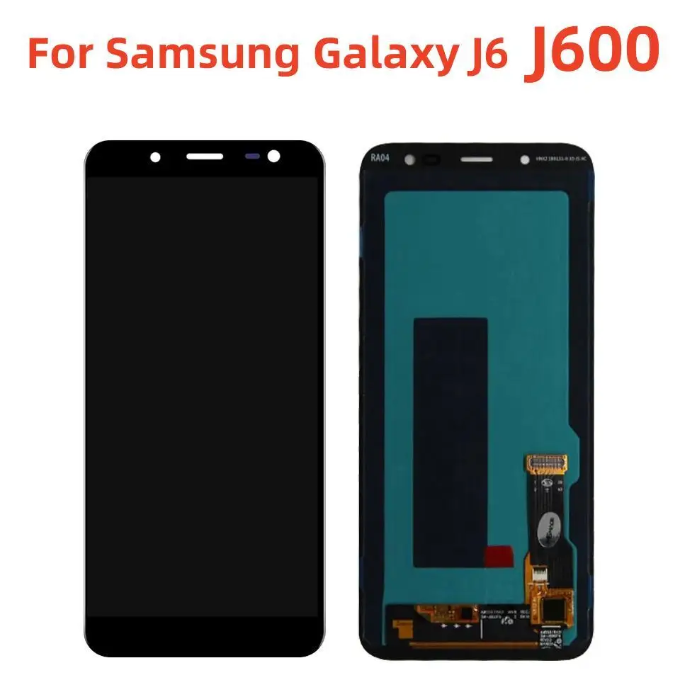 

Orignal AMOLED For Samsung Galaxy J6 2018 LCD With Frame Display 5.6" For J6 2018 SM-J600F J600F/DS J600FN LCD Touch Screen