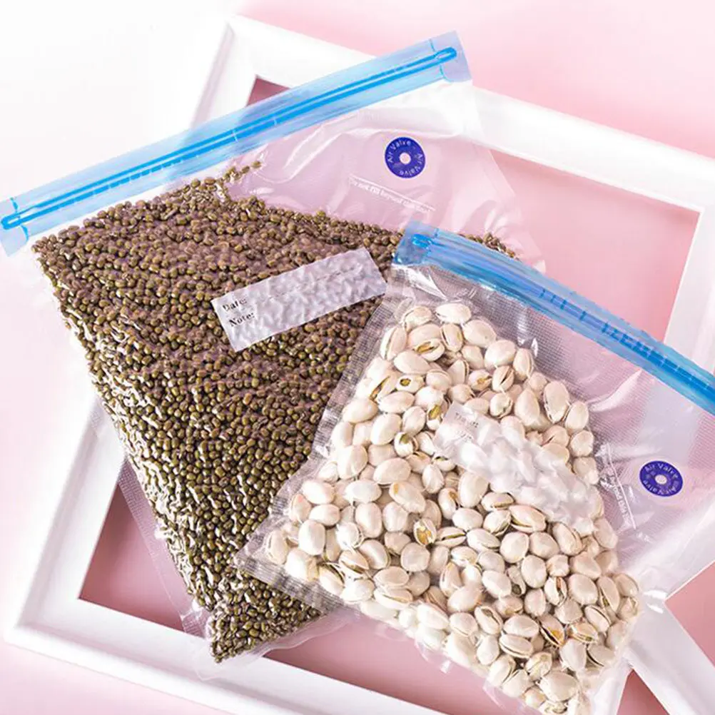 

22 шт. многоразовых вакуумных пакетов для пищевых продуктов без БФА, герметичные, для круп, порошков, чая, готовых блюд, закусок, пикника, рыбалки