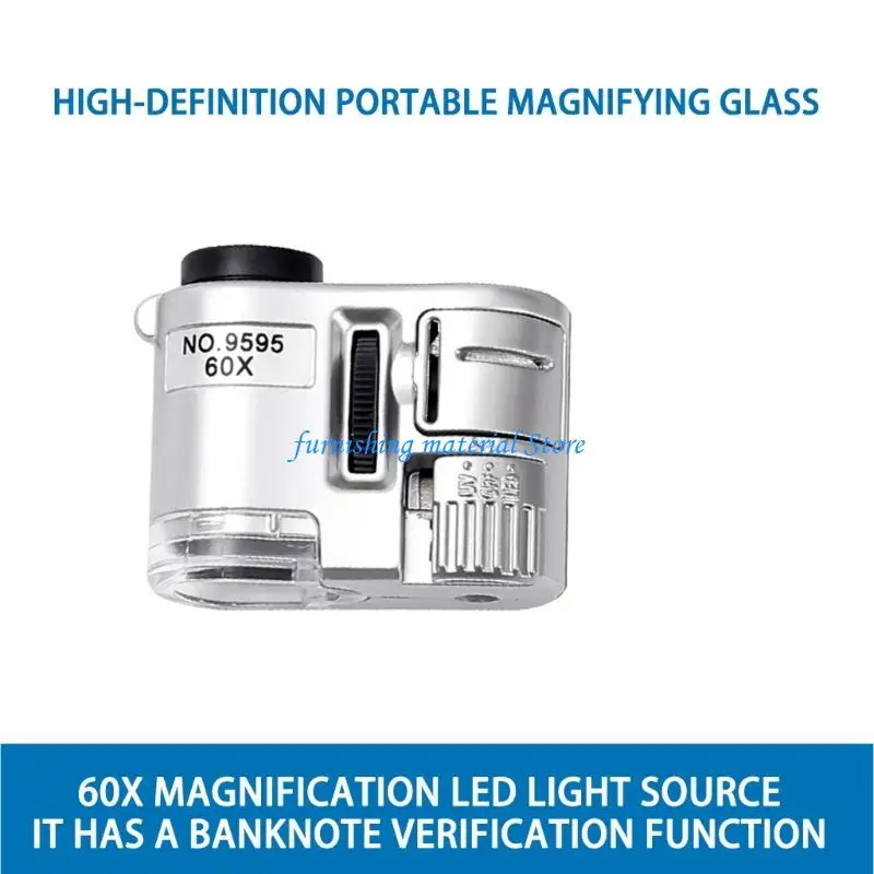 Y5GD High Power 60X LED Magnifier with Money Detector Function for Electronics Repair
