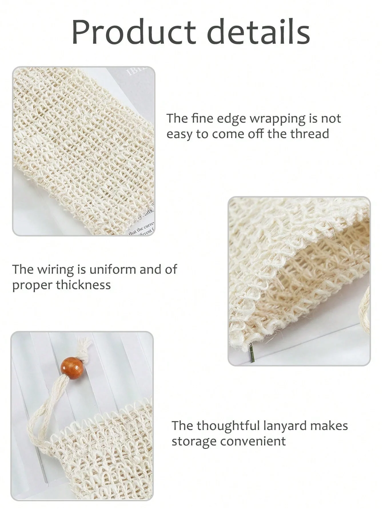 20 قطعة من كيس تقشير الصابون، كيس صابون رامي طبيعي، كيس صابون شبكي مصنوع يدويًا مع رباط للحمام والدش