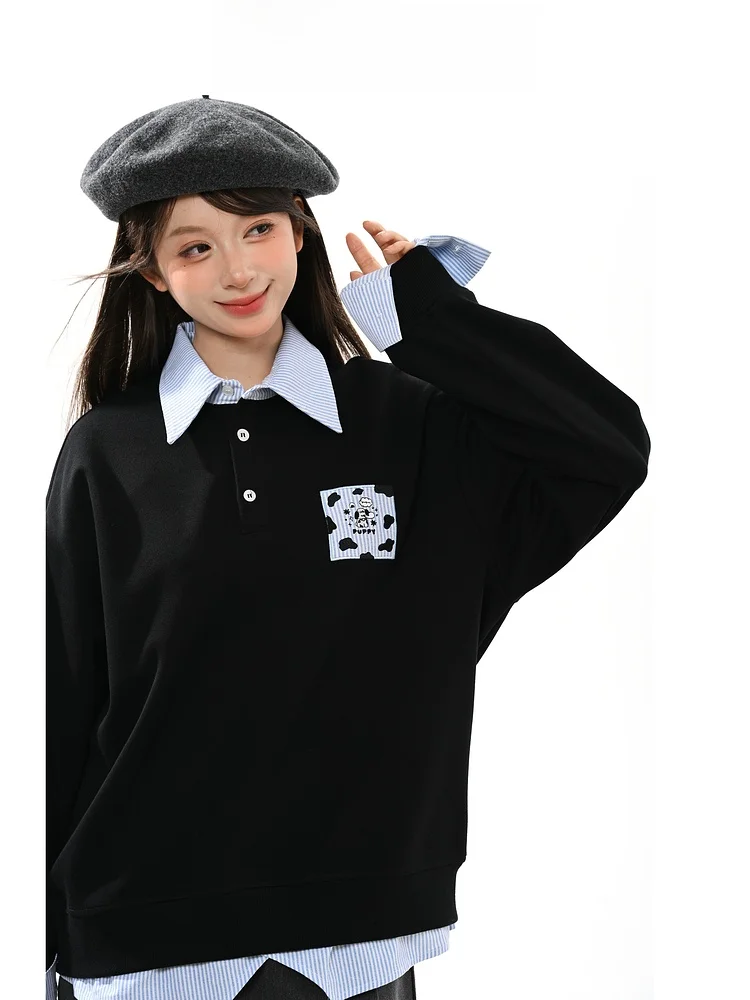 bla-ample-femmes-sweat-college-sle-polyvalent-automne-nouveaute-decontracte-doux-design-sens-deux-pieces-design-faux