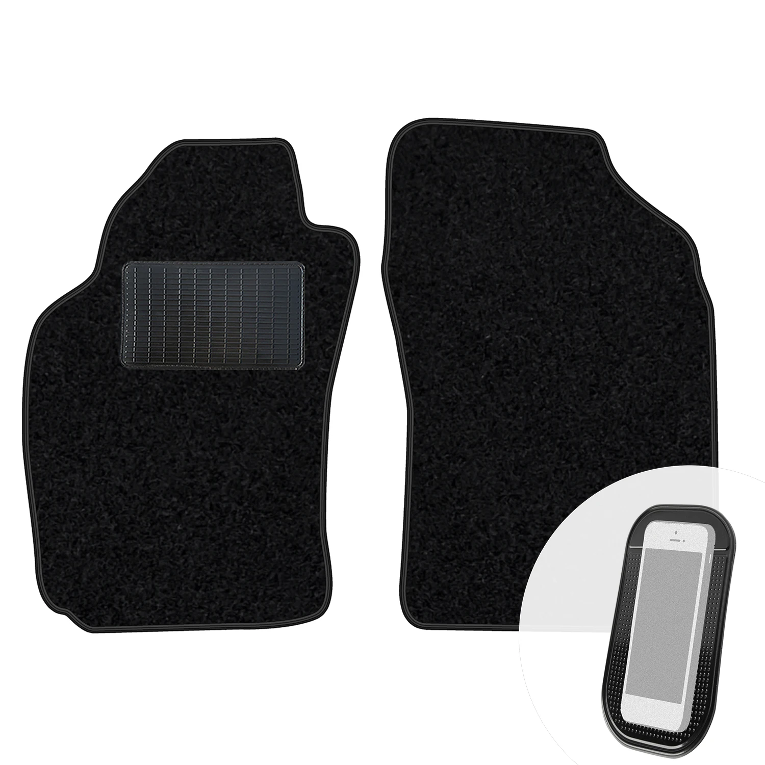 Velours vloermatten voorzijde zwart voor Nissan 350Z 2003-2008