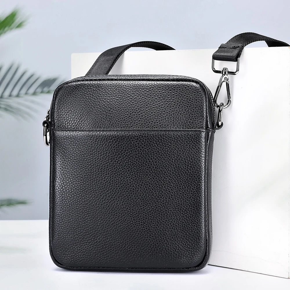 

WESTAL Men's Bag Leather Cowhide Shoulder Bag High Luxury Leather Men's Crossbody Bag Men's Business Trend Casual Small Bag