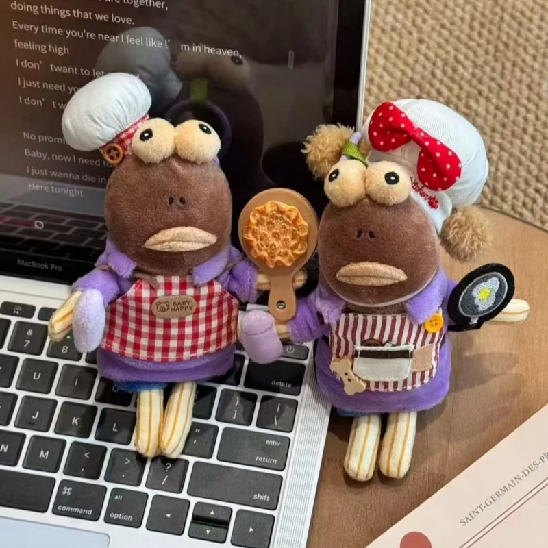 

SpongeBob SquarePants plush toy Bikini Bottom Residents Ugly Fish Chef Doll Cute And Quirky Outfit Toys Collectible