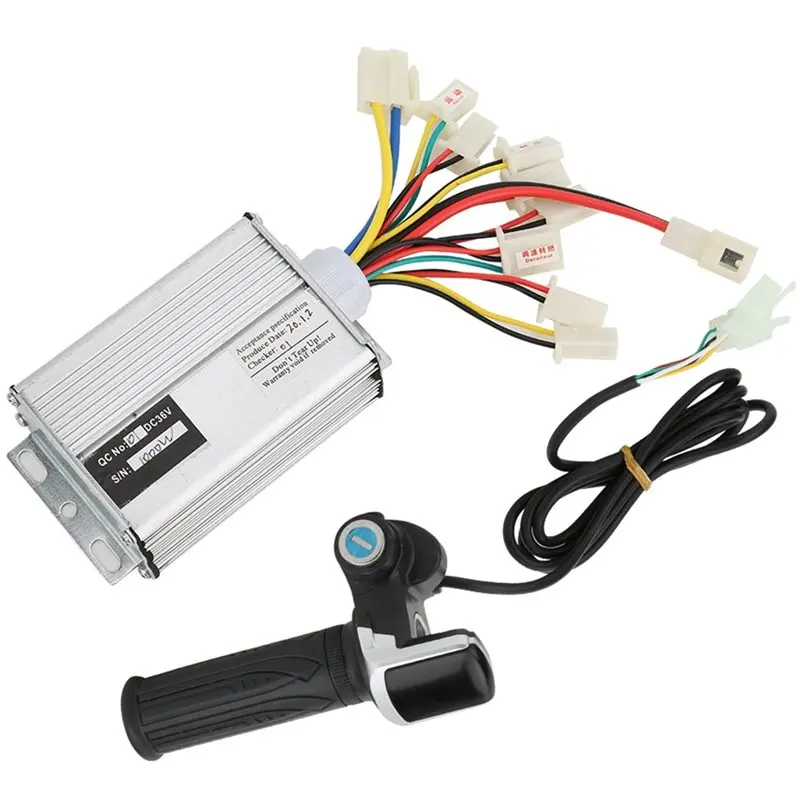 N84R Electric Bike Brushed Controller 36V 1000W Multifunction Thumb Throttle Grip Set With Lock And Display Of Battery Level Qua