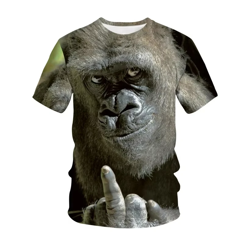 Latest Funny 3D Printed Summer Men's Large-sized T-shirt with Quick-drying and Breathable Properties Suitable for Outdoor Wear
