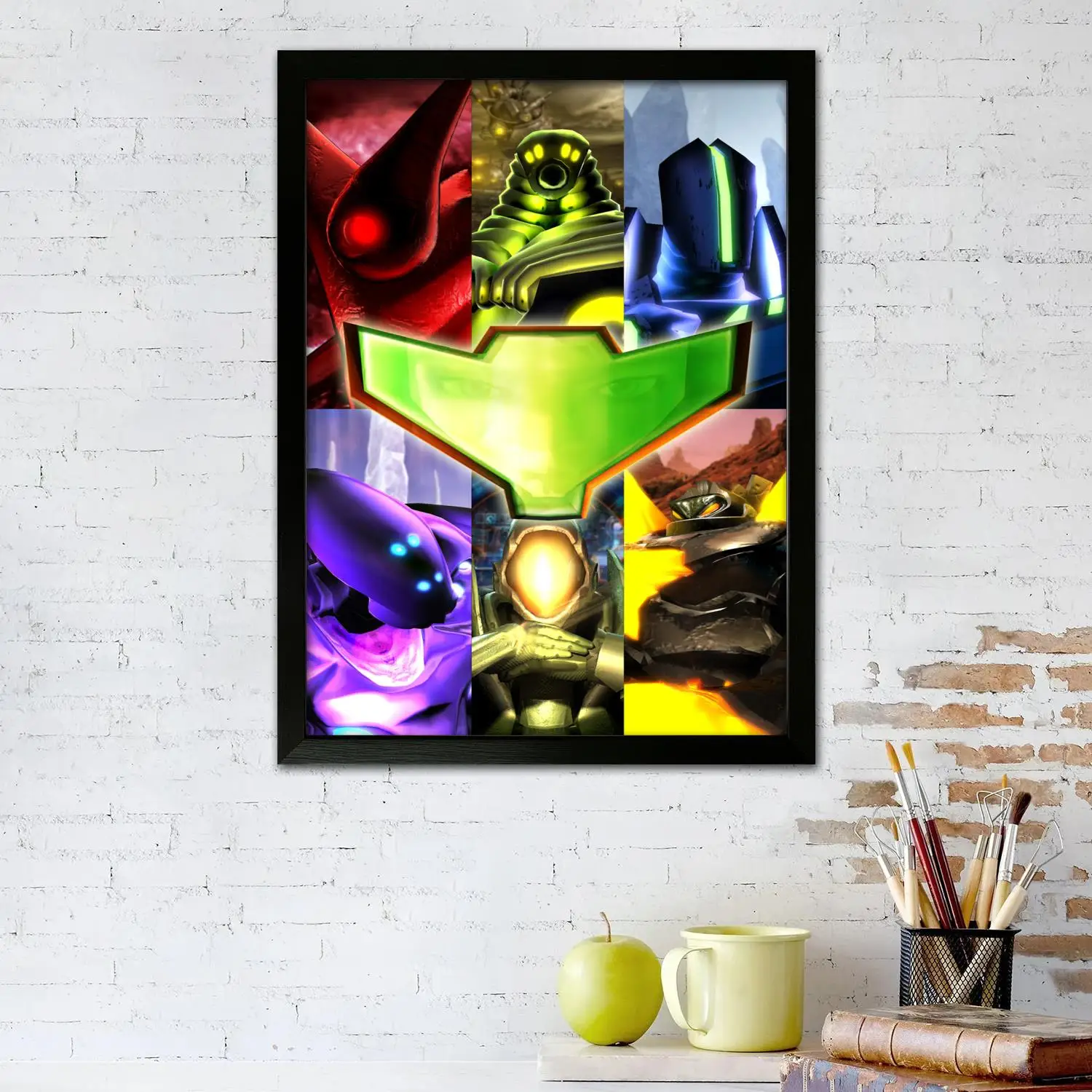 Metroid Prime Video Game Canvas Art Poster and Wall Art, Picture Print, Modern Family, Bedroom Decor, Posters