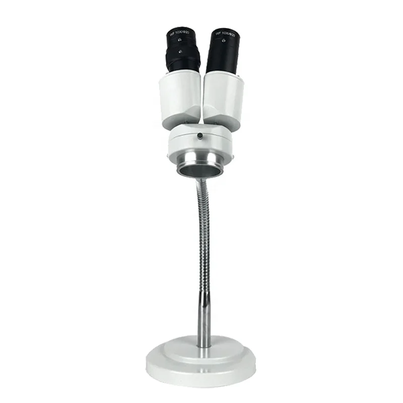 8x 10x 20x Magnification LED Binocular Stereo Microscope Dentistry Soldering Electronics den-tal Lab Equipment with 360° Revolve