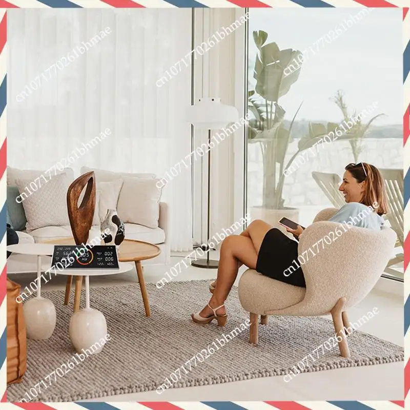 -A21Z Air Quality Monitor,Testing Carbon Dioxide Detector,Indoor CO2,TVOC,PM2.5,PM1.0,Temperature,Humidity&Time Display